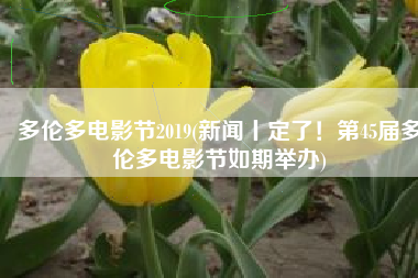 多伦多电影节2019(新闻丨定了！第45届多伦多电影节如期举办)