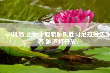 rpll机场(更新｜厦航派机赴马尼拉接送旅客 跑道将开放)