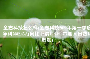 全志科技怎么样(全志科技2022年第一季度净利7682.45万同比下滑10.94% 本期人员费用增加)