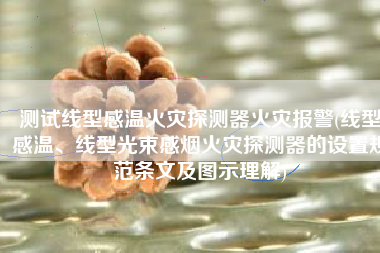 测试线型感温火灾探测器火灾报警(线型感温、线型光束感烟火灾探测器的设置规范条文及图示理解)