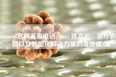 sonos官网客服电话(Sonos 陈嘉珩：客厅影院以及智能化解决方案的落地痛点)