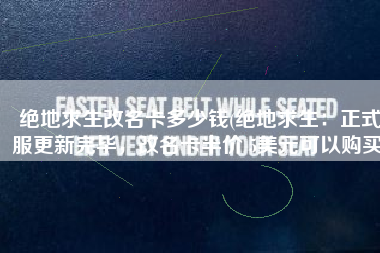 绝地求生改名卡多少钱(绝地求生：正式服更新完毕，改名卡半价 5美元可以购买)