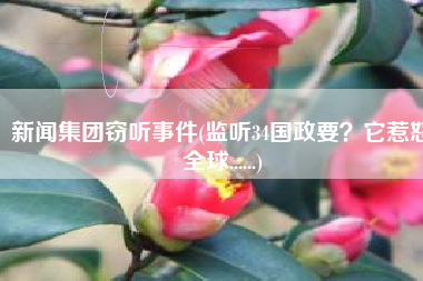 新闻集团窃听事件(监听34国政要？它惹怒全球......)