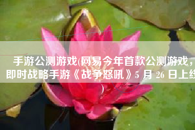 手游公测游戏(网易今年首款公测游戏，即时战略手游《战争怒吼》5 月 26 日上线)