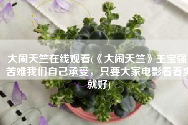 大闹天竺在线观看(《大闹天竺》王宝强：苦难我们自己承受，只要大家电影看着爽就好)