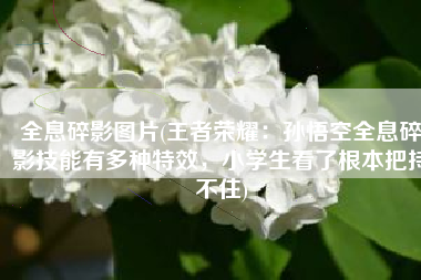 全息碎影图片(王者荣耀：孙悟空全息碎影技能有多种特效，小学生看了根本把持不住)