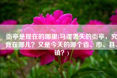 街亭是现在的哪里(马谡丢失的街亭，究竟在哪儿？又是今天的哪个省、市、县、镇？)