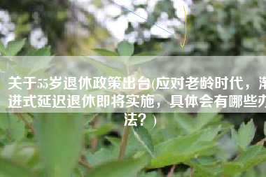关于55岁退休政策出台(应对老龄时代，渐进式延迟退休即将实施，具体会有哪些办法？)