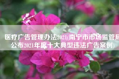 医疗广告管理办法2021(南宁市市场监管局公布2021年度十大典型违法广告案例)