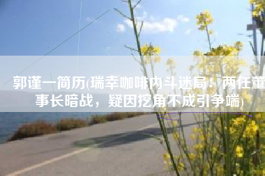 郭谨一简历(瑞幸咖啡内斗迷局：两任董事长暗战，疑因挖角不成引争端)