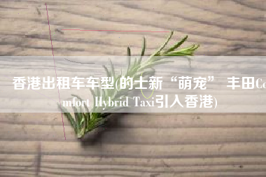 香港出租车车型(的士新“萌宠” 丰田Comfort Hybrid Taxi引入香港)