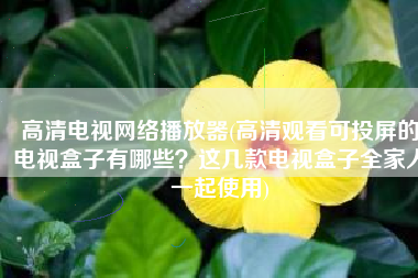 高清电视网络播放器(高清观看可投屏的电视盒子有哪些？这几款电视盒子全家人一起使用)