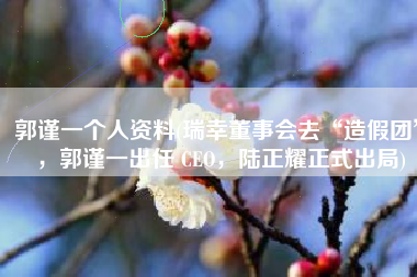 郭谨一个人资料(瑞幸董事会去“造假团”，郭谨一出任 CEO，陆正耀正式出局)