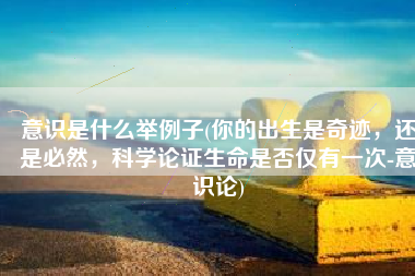 意识是什么举例子(你的出生是奇迹，还是必然，科学论证生命是否仅有一次-意识论)