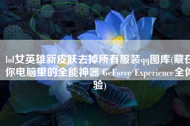 lol女英雄新皮肤去掉所有服装qq图库(藏在你电脑里的全能神器 GeForce Experience全体验)
