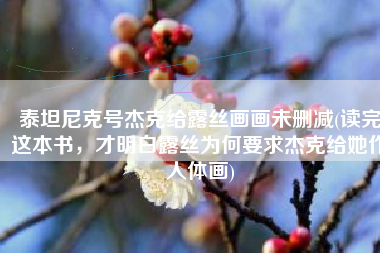 泰坦尼克号杰克给露丝画画未删减(读完这本书，才明白露丝为何要求杰克给她作人体画)
