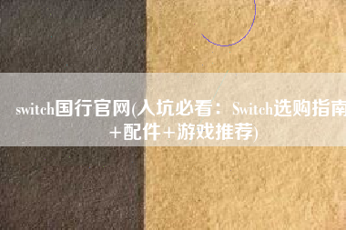 switch国行官网(入坑必看：Switch选购指南+配件+游戏推荐)