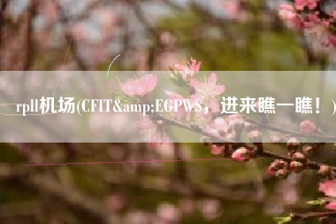 rpll机场(CFIT&EGPWS，进来瞧一瞧！)