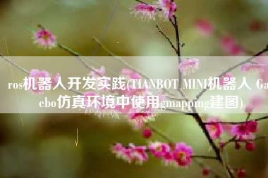 ros机器人开发实践(TIANBOT MINI机器人 Gazebo仿真环境中使用gmapping建图)