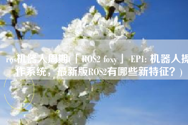 ros机器人周期(「ROS2 foxy」 EP1: 机器人操作系统，最新版ROS2有哪些新特征？)