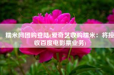 糯米网团购登陆(爱奇艺收购糯米：将接收百度电影票业务)