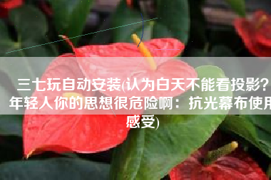 三七玩自动安装(认为白天不能看投影？年轻人你的思想很危险啊：抗光幕布使用感受)