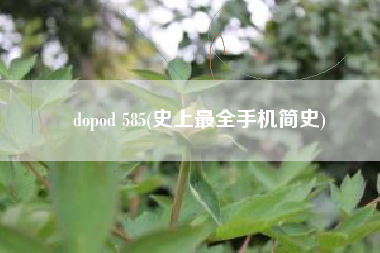 dopod 585(史上最全手机简史)