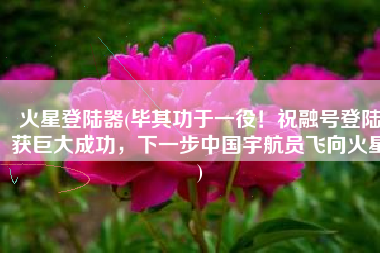 火星登陆器(毕其功于一役！祝融号登陆获巨大成功，下一步中国宇航员飞向火星)