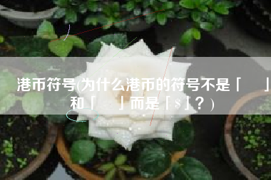 港币符号(为什么港币的符号不是「¥」和「£」而是「$」？)