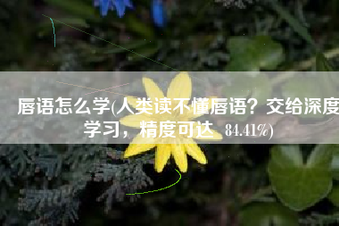 唇语怎么学(人类读不懂唇语？交给深度学习，精度可达  84.41%)