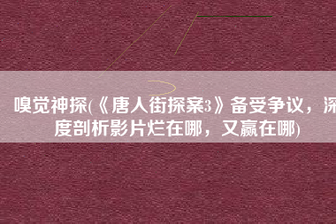嗅觉神探(《唐人街探案3》备受争议，深度剖析影片烂在哪，又赢在哪)