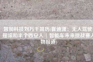 智加科技刘万千简历(崔迪潇：无人驾驶、摇滚和半个西安人 | 智能车未来挑战赛人物报道)