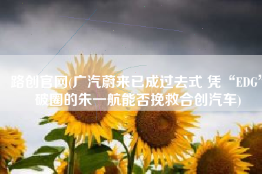 路创官网(广汽蔚来已成过去式 凭“EDG”破圈的朱一航能否挽救合创汽车)