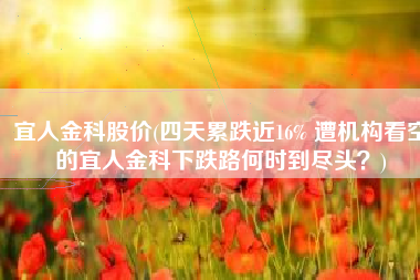 宜人金科股价(四天累跌近16% 遭机构看空的宜人金科下跌路何时到尽头？)