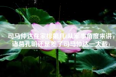 司马仲达在家排第几(从军事角度来讲，诸葛孔明还是差了司马仲达一大截)