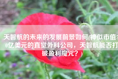 天智航的未来的发展前景如何(神似市值500亿美元的直觉外科公司，天智航能否打破盈利魔咒？)