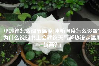 小冰箱怎么调节温度(冰箱温度怎么设置？为什么说明书上会建议天气越热设定温度越高？)