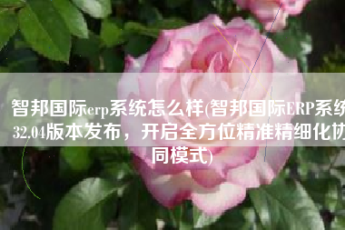 智邦国际erp系统怎么样(智邦国际ERP系统32.04版本发布，开启全方位精准精细化协同模式)