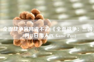 全面战争官网进不去(《全面战争：三国》6月21日加入PC Game Pass)
