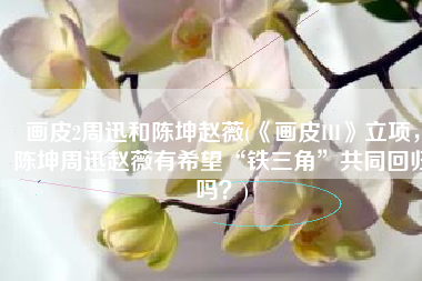 画皮2周迅和陈坤赵薇(《画皮III》立项，陈坤周迅赵薇有希望“铁三角”共同回归吗？)