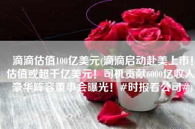 滴滴估值100亿美元(滴滴启动赴美上市！估值或超千亿美元！司机贡献6000亿收入！豪华阵容董事会曝光！#时报看公司#)