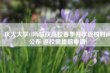 庆大大学(3所驻庆高校春季开学返校时间公布 返校需提前申请)