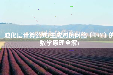 池化层计算公式(生成对抗网络（GAN）的数学原理全解)