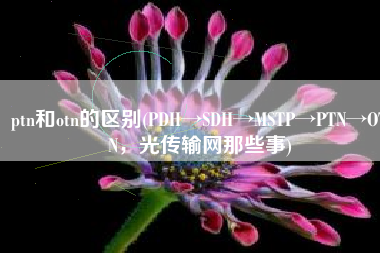 ptn和otn的区别(PDH→SDH→MSTP→PTN→OTN，光传输网那些事)