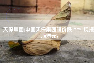 天保集团(中国天保集团股价跌17.7% 现报2.70港元)