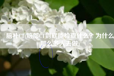 脑补CT(脑部CT到底能检查什么？为什么那么多人去做)