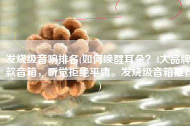 发烧级音响排名(如何唤醒耳朵？4大品牌6款音箱，听觉拒绝平庸。发烧级音箱推荐)