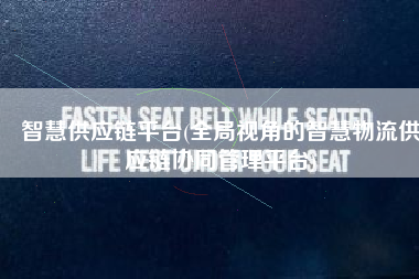 智慧供应链平台(全局视角的智慧物流供应链协同管理平台)