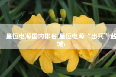 星恒电源国内排名(星恒电源“出兵”盐城)