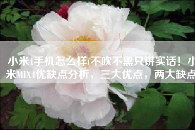 小米4手机怎么样(不吹不黑只讲实话！小米MIX4优缺点分析，三大优点，两大缺点)